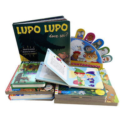 Изготовленные на заказ книги доски детей книгопечатания офсетного переплета в твердом переплете для 2 годиков